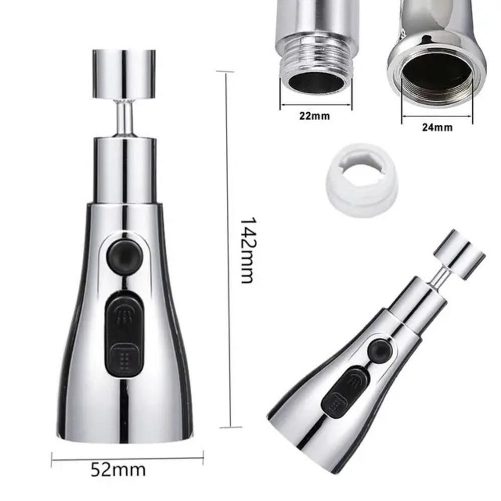 AquaFlow™ Pro 3-Mode Stainless Steel Kitchen Faucet