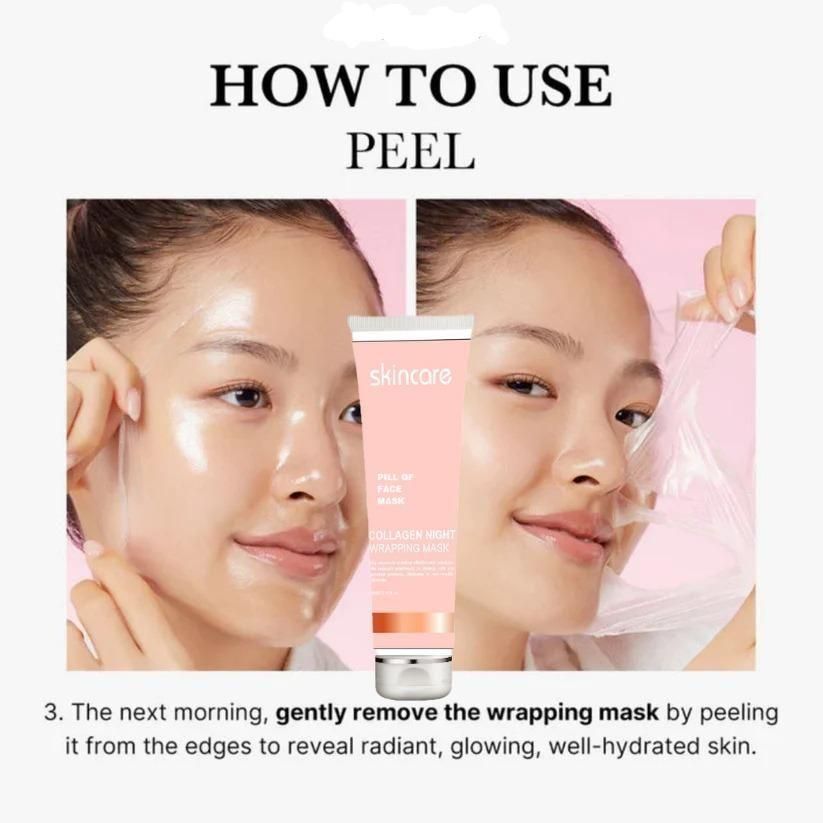 SKINCARE (Korean Special) Collagen Night Wrapping Anti-Wrinkle Peel Off Mask