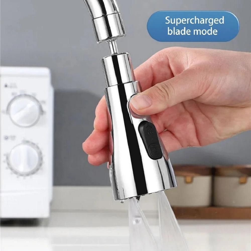 AquaFlow™ Pro 3-Mode Stainless Steel Kitchen Faucet