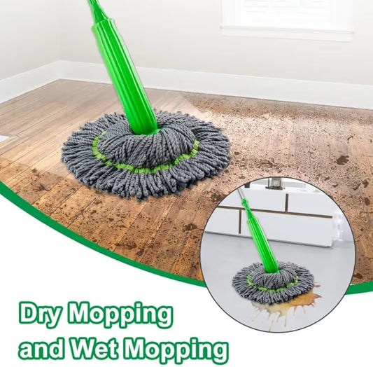 AquaTwist™ 360° Self-Wringing Microfiber Mop
