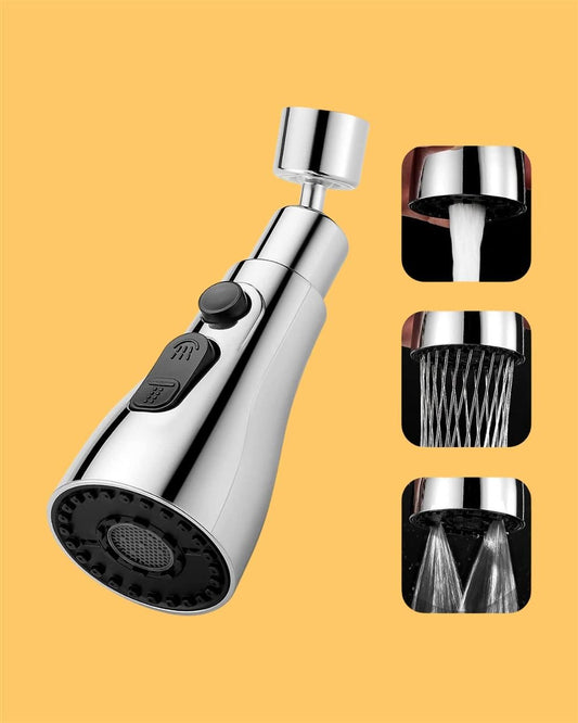 AquaFlow™ Pro 3-Mode Stainless Steel Kitchen Faucet