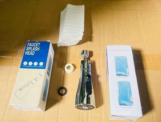 AquaFlow™ Pro 3-Mode Stainless Steel Kitchen Faucet