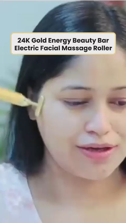 LUXÉ GLOW™ 24K Gold T-Shaped Facial Massage Roller